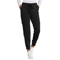 Blank Ladies Scrub Jogger Pant, Black