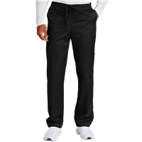 Blank Unisex Scrub Cargo Pant, Black